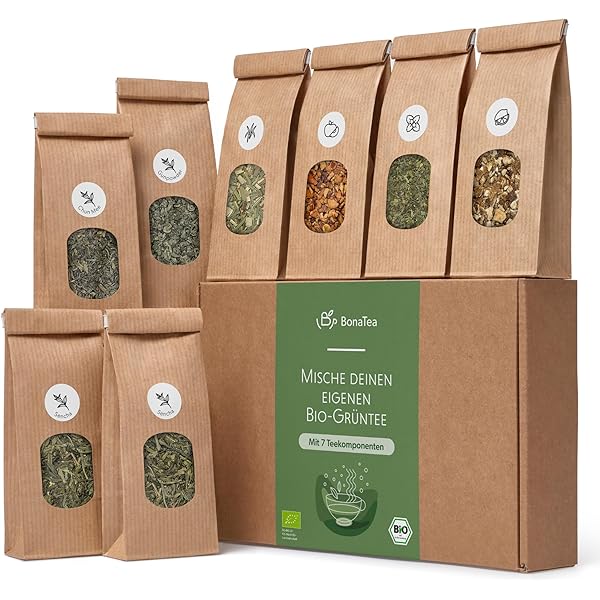 Tee Selber Mischen Set Geschenk mit Kräutern - BIO Kräuter Tee